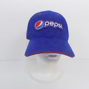 Pepsi Cola Logo PepsiCo Advertising Collectible Blue Snapback Hat Cap
